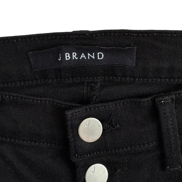J Brand Maria Exposed Button Flare, Seriously Black, Size 27 - Picture 6 of 12